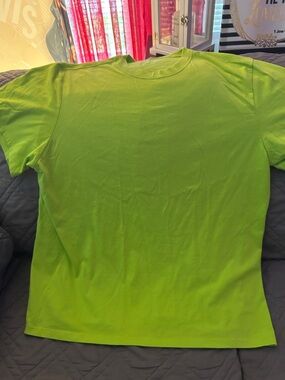 Men's Short Sleeve Crew Neck T-Shirt - Lime Green